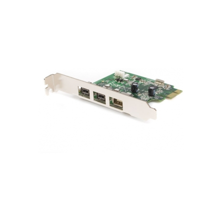 StarTech.com 3 Port 2b 1a 1394 PCI Express FireWire Card Adapter - 1394 FW PCIe FireWire 800  /  400 Card (PEX1394B3) - FireWire adapter - PCIe - FireWire 800 - 2 ports + 1 x FireWire - for P / N: BNDTB10GI, BNDTB210GSFP, BNDTB310GNDP, BNDTB410GSFP, BNDTB4M2E1, BNDTBUSB3142 - 7