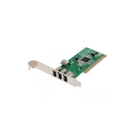 StarTech.com 4 port PCI 1394a FireWire Adapter Card - 3 External 1 Internal FireWire PCI Card for Laptops (PCI1394MP) - FireWire adapter - PCI - Firewire - 3 ports - 0