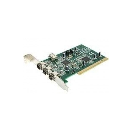 StarTech.com 4 port PCI 1394a FireWire Adapter Card - 3 External 1 Internal FireWire PCI Card for Laptops (PCI1394MP) - FireWire adapter - PCI - Firewire - 3 ports - 2