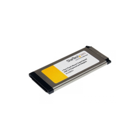 StarTech.com 1 Port Flush Mount ExpressCard SuperSpeed USB 3.0 Card Adapter with UASP Support - ExpressCard USB 3.0 Adapter (ECUSB3S11) - USB adapter - ExpressCard - USB 3.0 - for P / N: ST3300G3UA, ST3300GU3B, ST4300U3C1, ST4300U3C1B, ST7300U3M, ST7300USB3B, USB3S2SAT3CB - 0