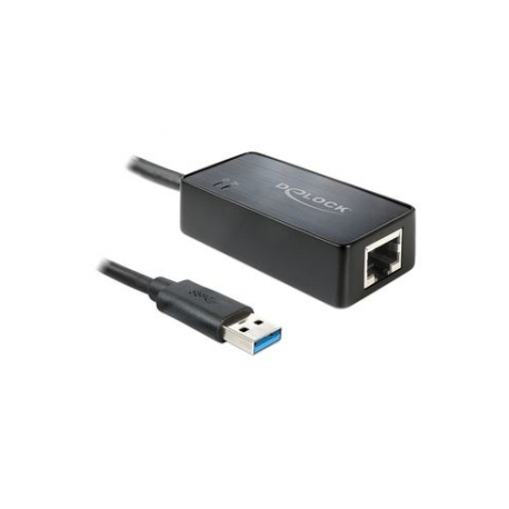 DeLock Adapter USB 3.0 > Gigabit LAN 10 / 100 / 1000 Mb / s - Network adapter - USB 3.0 - Gigabit Ethernet - 0