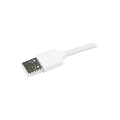 StarTech.com 2m (6ft) Long White Apple 8-pin Lightning Connector to USB Cable for iPhone  /  iPod  /  iPad - Charge and Sync Cable (USBLT2MW) - Lightning cable - Lightning male to USB male - 2 m - double shielded - white - for P / N: KITBXAVHDPEU, KITBXAVHDPNA, KITBXAVHDPUK, KITBXDOCKPEU, KITBXDOCKPUK, KITBZDOCK - 8