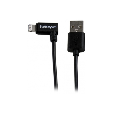 StarTech.com 2m (6ft) Long Black Apple® 8-pin Lightning Connector to USB Cable for iPhone  /  iPod  /  iPad - Charge and Sync Cable (USBLT2MB) - Lightning cable - Lightning male to USB male - 2 m - double shielded - black - for P / N: ST4200MINI2, ST4200MINIC - 6