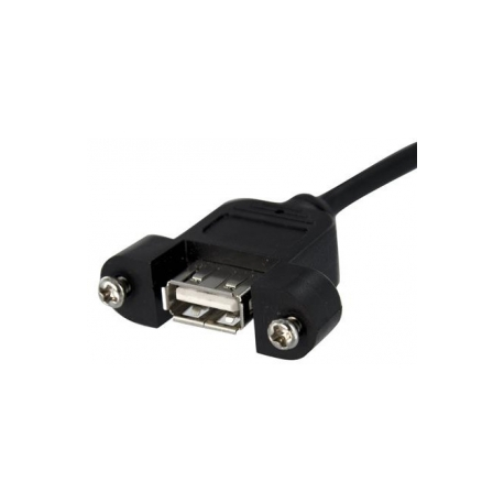 StarTech.com 3 ft Panel Mount USB A to Motherboard Header Cable F / F - USB internal to external cable - 5 pin USB 2.0 header (F) to USB (F) - 90 cm - black - 1