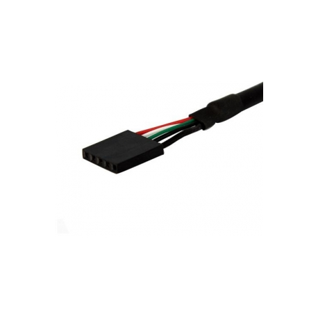 StarTech.com 3 ft Panel Mount USB A to Motherboard Header Cable F / F - USB internal to external cable - 5 pin USB 2.0 header (F) to USB (F) - 90 cm - black - 2