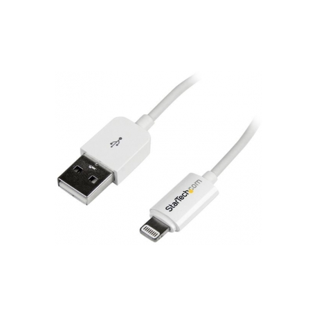 StarTech.com 3m (10ft) Long White Apple® 8-pin Lightning Connector to USB Cable for iPhone  /  iPod  /  iPad - Charge and Sync Cable (USBLT3MW) - Lightning cable - Lightning male to USB male - 3 m - white - for P / N: KITBXAVHDPEU, KITBXAVHDPNA, KITBXAVHDPUK, KITBXDOCKPEU, KITBXDOCKPUK, KITBZDOCK - 1