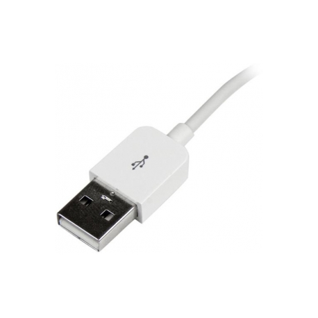 StarTech.com 3m (10ft) Long White Apple® 8-pin Lightning Connector to USB Cable for iPhone  /  iPod  /  iPad - Charge and Sync Cable (USBLT3MW) - Lightning cable - Lightning male to USB male - 3 m - white - for P / N: KITBXAVHDPEU, KITBXAVHDPNA, KITBXAVHDPUK, KITBXDOCKPEU, KITBXDOCKPUK, KITBZDOCK - 2