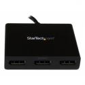 StarTech.com 3-Port Multi Monitor Adapter, Mini DisplayPort 1.2 to 3x DisplayPort MST Hub, Triple 1080p or Dual 4K 30Hz, mDP to DP MST Video Splitter for Extended Desktop on Windows PCs - Multi Stream Transport (MSTMDP123DP) - Video splitter - 3 x DisplayPort - desktop - AC 100 / 230 V - for P / N: SVA5N3NEUA