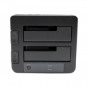 StarTech.com USB 3.0  /  eSATA Dual Hard Drive Docking Station with UASP for 2.5 / 3.5in SATA SSD  /  HDD - SATA 6 Gbps USB 3.0 Dual Drive Dock - Storage controller - 2.5", 3.5" - SATA 6Gb / s - eSATA 6Gb / s, USB 3.0 - black - for P / N: SVA12M5NA