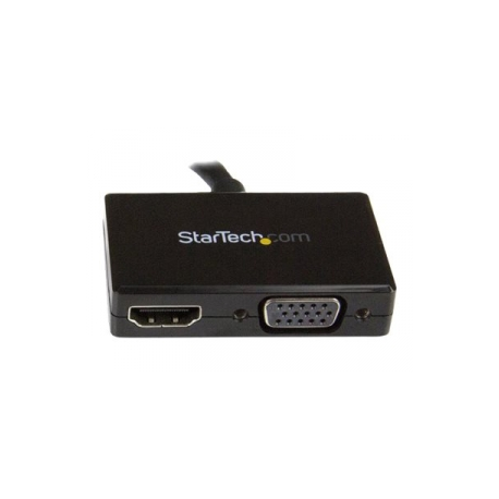 StarTech.com 2 in 1 Displayport Adapter - DisplayPort to HDMI or VGA - DisplayPort Adapter - 1920x1200 - Travel Adapter (DP2HDVGA) - Video converter - DisplayPort - HDMI, VGA - black - 3