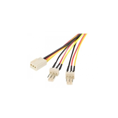 StarTech.com TX3 Fan Power Splitter Cable - Fan power splitter - 3 pin internal power (F) to 3 pin internal power (M) - 1 ft - TX3SPLIT12 - Fan power splitter - 3 PIN internal power (F) to 3 PIN internal power (M) - 30 cm - 1