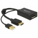 DeLOCK - Video converter - HDMI - DisplayPort - black - retail
