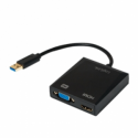 LogiLink - External video adapter - USB 3.0 - D-Sub, HDMI