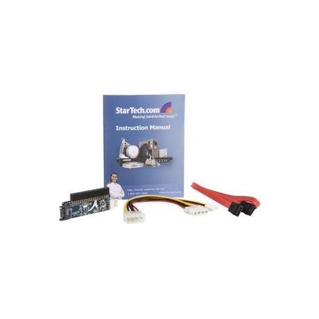 StarTech.com IDE to SATA Hard Drive or Optical Drive Adapter Converter - 40-Pin PATA to 2.5" SATA HDD  /  SSD  /  ODD Converter (IDE2SAT2) - Storage controller - 1 Channel - SATA 1.5Gb / s - Ultra ATA / 133 - 7