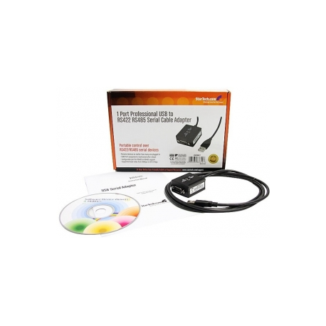 StarTech.com 6 ft Professional RS422 / 485 USB Serial Cable Adapter w /  COM Retention (ICUSB422) - Serial adapter - USB - RS-422 / 485 - 5