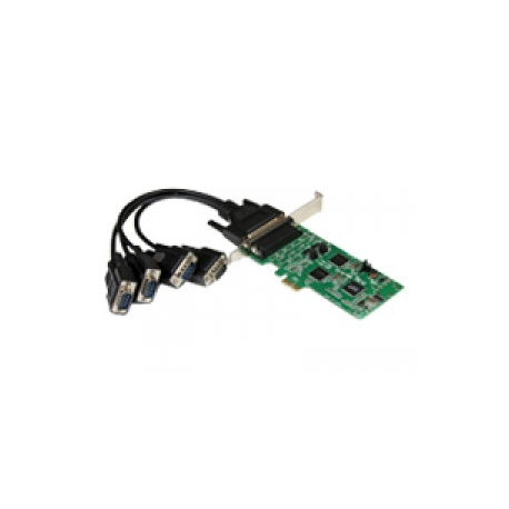 StarTech.com 4 Port PCI Express PCIe Serial Combo Card - Serial adapter - PCIe - RS-232, RS-422, RS-485 - 4 ports - for P / N: BNDTB10GI, BNDTB210GSFP, BNDTB310GNDP, BNDTB410GSFP, BNDTB4M2E1, BNDTBUSB3142 - 0