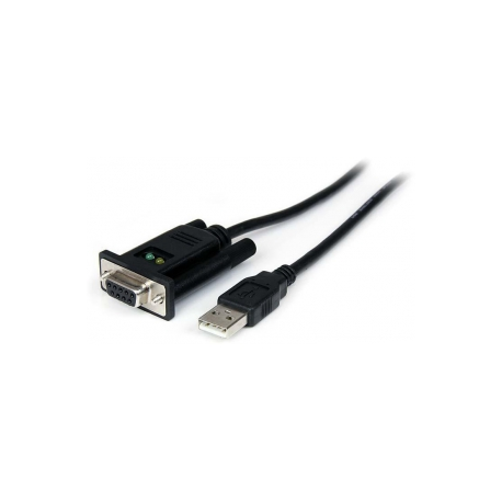 StarTech.com USB to Serial RS232 Adapter - DB9 Serial DCE Adapter Cable with FTDI - Null Modem - USB 1.1  /  2.0 - Bus-Powered (ICUSB232FTN) - Serial adapter - USB 2.0 - RS-232 - black - 6