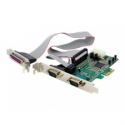 StarTech.com 2S1P Native PCI Express Parallel Serial Combo Card with 16550 UART - PCIe 2x Serial 1x Parallel RS232 Adapter Card (PEX2S5531P) - Parallel / serial adapter - PCIe - serial RS-232