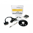 StarTech.com 2S1P PCI Express Serial Parallel Combo Card with Breakout Cable - Parallel / serial adapter - PCIe low profile - RS-232 - 2 ports + 1 x parallel port