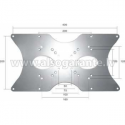 Neomounts by Newstar FPMA-VESA400 - Mounting component (VESA adapter plate) - for LCD display - silver - screen size: 22"-52"