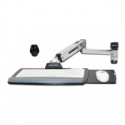 Ergotron LX - Mounting kit (mouse holder, wrist rest, keyboard tray, sit-stand arm, slide-out mouse tray, base, extension) - for keyboard  /  mouse - polished aluminium - wall-mountable - for P / N: 45-353-026