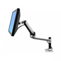 Ergotron LX - Mounting kit (articulating arm, desk clamp mount, extension adapter, grommet-mount base, 7" post) - for LCD display - polished aluminium - screen size: up to 34"