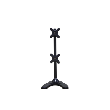 Neomounts by Newstar FPMA-D700DDV - Stand - for 2 LCD displays (full-motion) - black - screen size: 10"-27" - desktop stand, grommet, desk-mountable - 0