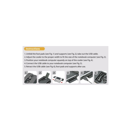 Neomounts by Newstar Laptop Cooler NSLC200 - Notebook fan - black - 1