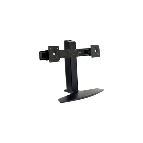 Ergotron Neo-Flex - Stand - for 2 LCD displays - black - screen size: up to 24" - desktop - 0