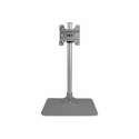 StarTech.com Single Monitor Stand - Adjustable - Supports Monitors 12" to 34" - Premium - Single Screen VESA Monitor Mount Stand - Silver (ARMPIVSTND) - Mounting kit (desk stand, feet, wrench, screws, cable clip) - for LCD display - plastic, steel - silver - screen size: 12"-34"