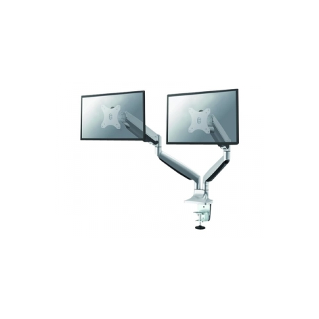 Neomounts by Newstar Select NM-D750D - Mounting kit - for 2 LCD displays (full-motion) - silver - screen size: 10"-32" - clamp mountable, grommet, desk-mountable - 0