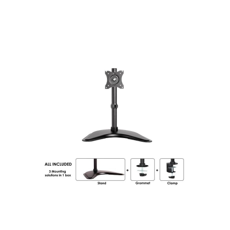 Neomounts by Newstar Select NM-D335 - Stand - for LCD display (full-motion) - black - screen size: 10"-30" - desktop stand, clamp mountable, grommet, desk-mountable - 0