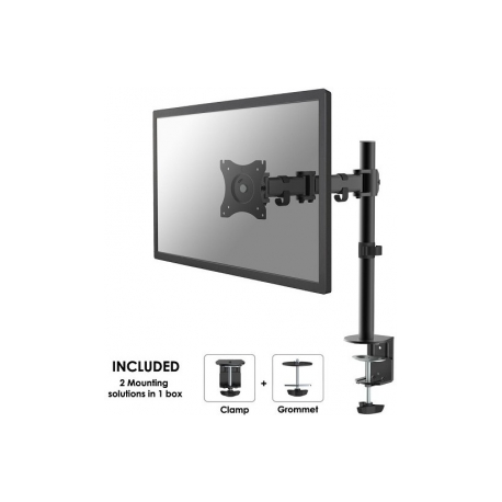Neomounts by Newstar Select NM-D135 - Mounting kit - for LCD display (full-motion) - black - screen size: 10"-30" - clamp mountable, grommet, desk-mountable - 12