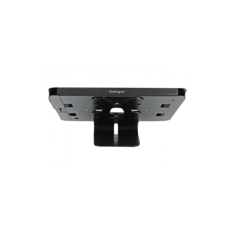 StarTech.com Secure Tablet Enclosure Stand- Lockable Anti Theft Steel Desk or Wall Mount for 9.7" iPad / Tablet - VESA Compatible (SECTBLTPOS) - Stand (mount bracket, pads, front plate, rear plate) - for tablet - lockable - steel - black - screen size: 9.7" - mounting interface: 100 x 100 mm - wall-mountable, desktop - for P / N: DK30CHPH - 3