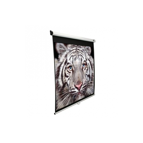 Elite Screens Manual Series M136XWS1 - Projection screen - ceiling mountable, wall mountable - 136" (345 cm) - 1:1 - Matte White - 0