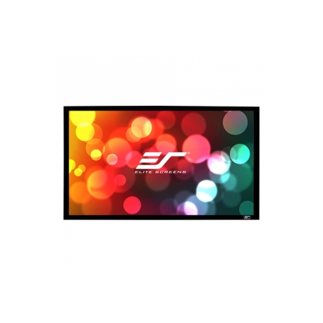 Elite SableFrame ER100WH1 - Projection screen - wall mountable - 100" (254 cm) - 16:9 - CineWhite - black - 0