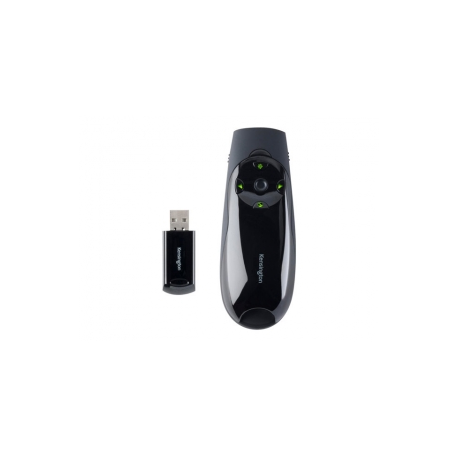 Kensington Presenter Expert Green Laser with Cursor Control - Presentation remote control - RF - black - 3