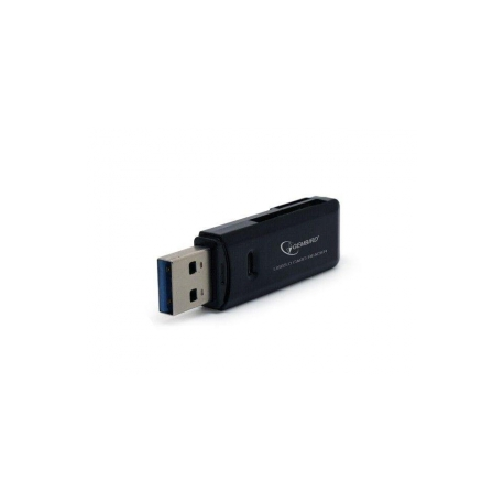 Gembird UHB-CR3-01 - Card reader (MMC, SD, RS-MMC, TransFlash, microSD, SDHC, microSDHC, SDXC, microSDXC) - USB 3.0 - 0