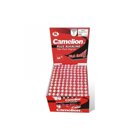 Camelion Plus Alkaline LR06-SP10, AA 24 x 10pcs Shrink Pack Display Box, 2600mAh - 0