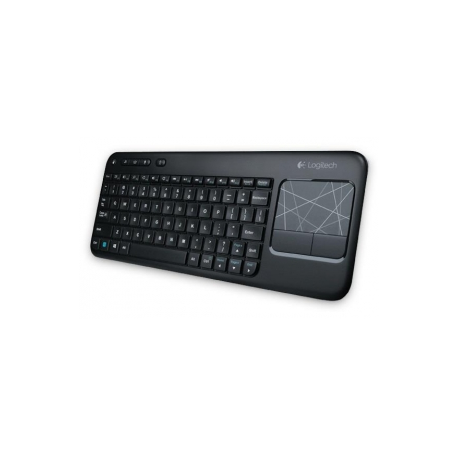 Logitech Wireless Touch Keyboard K400 Plus - Keyboard - wireless - 2.4 GHz - QWERTY - US International - black - 0