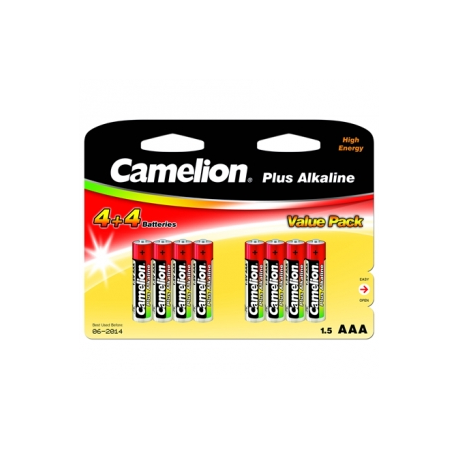 Camelion Plus Alkaline AAA (LR03), 8 (4+4) value pack - 0