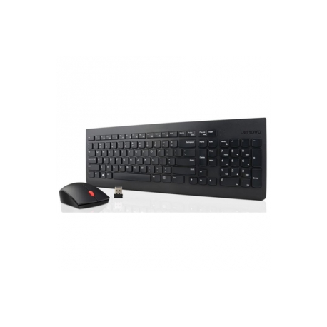 Lenovo Essential Wireless Combo - Keyboard and mouse set - wireless - 2.4 GHz - for S510; ThinkCentre M700; M71X; M810; M910; ThinkPad L470; T470; X1 Carbon (5th Gen); X270 - Layout: ENG US - 0