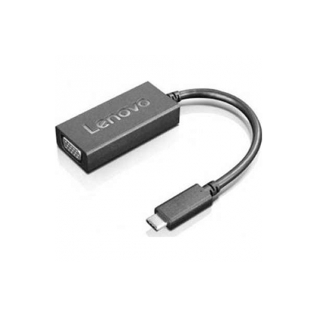 Lenovo - USB / VGA adapter - USB-C (M) to HD-15 (VGA) (F) - 1920 x 1200 (WUXGA) support - CRU - for ThinkBook 14s Yoga G2 IAP; ThinkPad L13 Yoga Gen 3; P1 Gen 5; T14s Gen 3; X1 Nano Gen 2 - 0