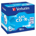Verbatim AZO Crystal - 10 x CD-R - 700 MB 52x - jewel case
