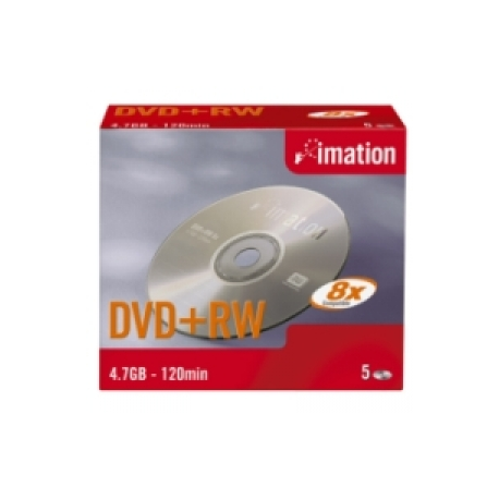 Imation - 5 x DVD+RW - 4.7 GB 8x - 0