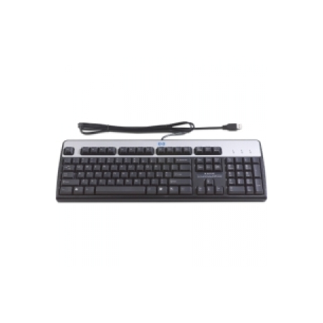 HPE Standard - Keyboard - USB - Europe - carbonite - for EliteBook 8530, 8730; MultiSeat t200; Compaq Business Desktop dc7700 - 0