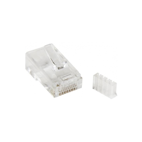 StarTech.com Cat 6 RJ45 Modular Plug for Solid Wire - 50 Pack (CRJ45C6SOL50) - Network connector - RJ-45 (M) - CAT 6 - clear (pack of 50) - for P / N: WIRC6CMPBLU - 2