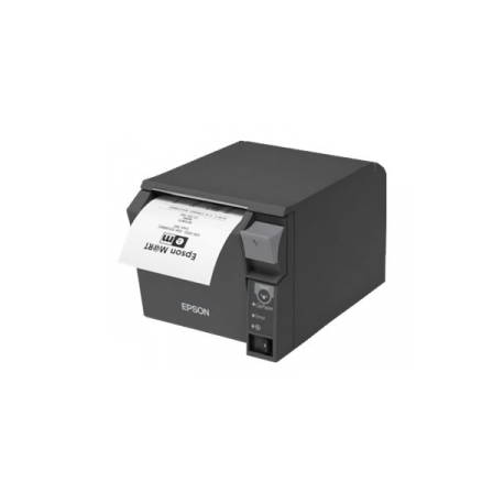 Epson TM T70II - Receipt printer - thermal line - Roll (7.95 cm) - 180 x 180 dpi - up to 250 mm / sec - USB 2.0, LAN, Bluetooth - cutter - black - 1