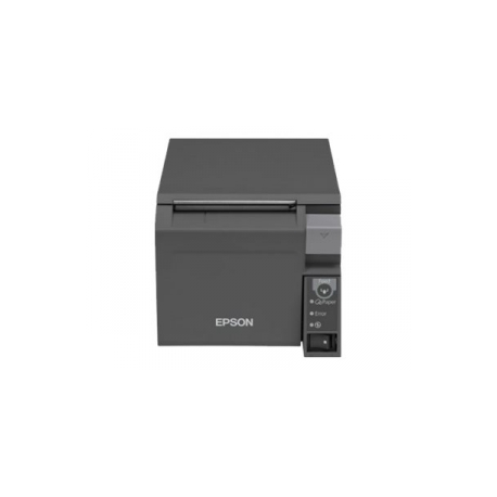Epson TM T70II - Receipt printer - thermal line - Roll (7.95 cm) - 180 x 180 dpi - up to 250 mm / sec - USB 2.0, LAN, Bluetooth - cutter - black - 3