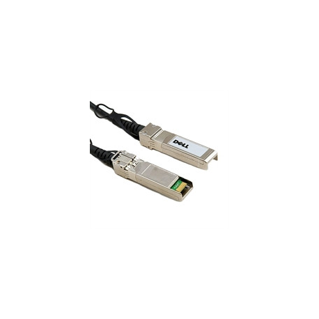 Dell 10GbE Copper Twinax Direct Attach Cable - Direct attach cable - SFP+ (M) to SFP+ (M) - 3 m - twinaxial - for Networking N3132, S4048, X1026, X1052; PowerEdge R230, R430, R440, R540, R830, T440, T640 - 0